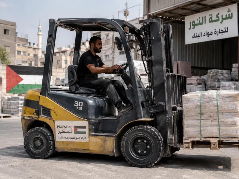Umpan Balik Aplikasi di Tempat dari Klien Forklift Palestina